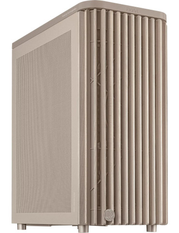 Кутия за компютър Asus ProArt PA401 Wood Edition Beige - Mesh Panel - 90DC00M7-B39000