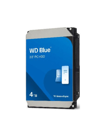 Твърд диск Western Digital Blue 4TB, 5400rpm 256MB, SATA3 - WD40EZZX