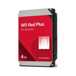 Твърд диск Western Digital Red Plus, 4TB NAS, 3.5", 128MB, 5400RPM - WD40EFZZ