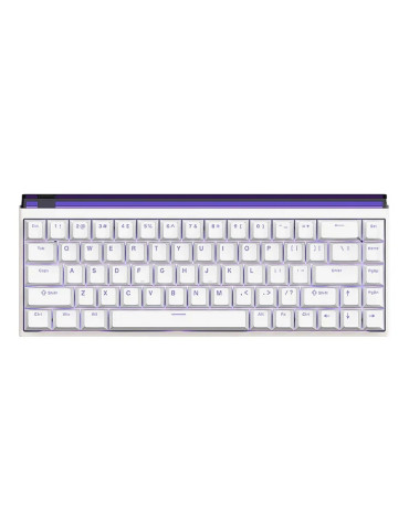 Професионална геймърска механична клавиатура Madlions NANO 68 WH - 8K, Magnetic Amber Pro Switches, (English US) - NANO-68-WH-MAP