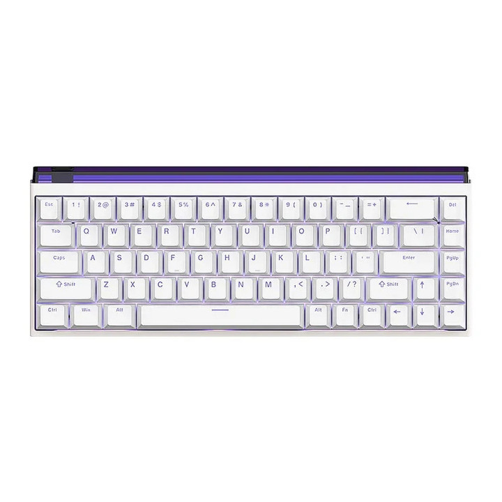 Професионална геймърска механична клавиатура Madlions NANO 68 WH - 8K, Magnetic Amber Pro Switches, (English US) - NANO-68-WH-MAP