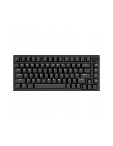 Геймърска механична клавиатура Ajazz AK820 - Red Switches [Linear] (English US), Black, White Backlight - AJ-AK820-RS-BK