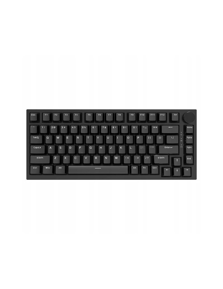 Геймърска механична клавиатура Ajazz AK820 - Red Switches [Linear] (English US), Black, White Backlight - AJ-AK820-RS-BK