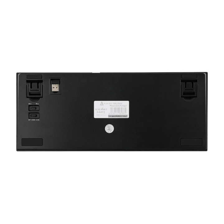 Безжична геймърска механична клавиатура Ajazz AK820 PRO - Gift Switch [Linear] (English US), Black, Gray - AJ-AK820-PRO-BGY-GS