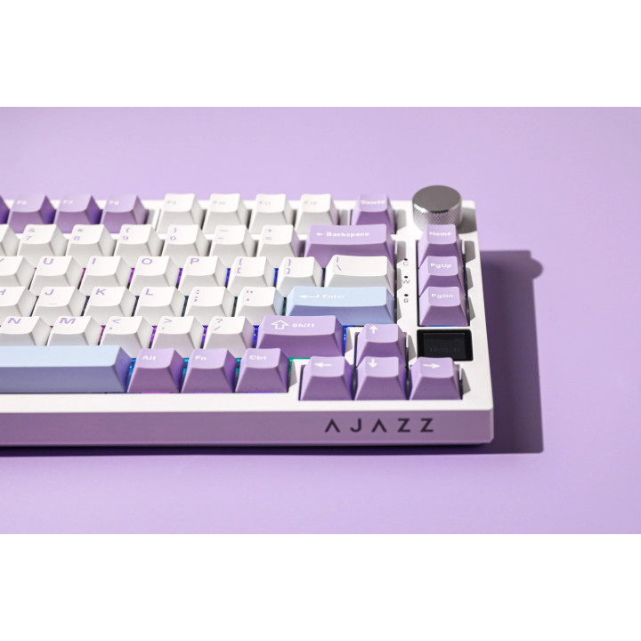 Безжична геймърска механична клавиатура Ajazz AK820 PRO - Flying Fish [Linear] (English US), Purple - AJ-AK820-PRO-PWB-FFS