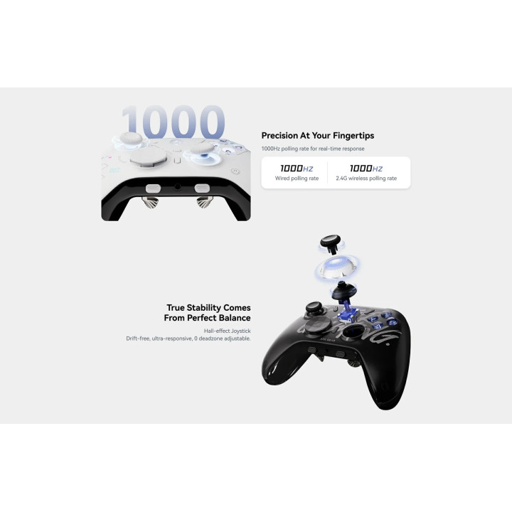 Геймпад ATK Gamepad Set Battleaxe Pro - Hall Effect, Wireless, Bluetooth, 1000Hz - Black - ATK-BATTLEAXE-PRO-BK