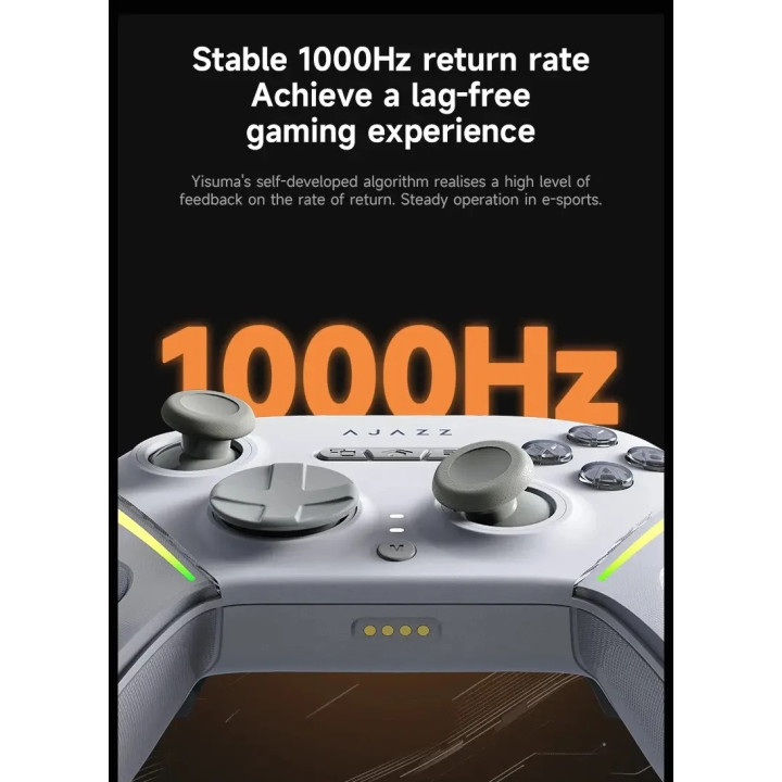 Геймпад Ajazz Gamepad Set GP100 - Wireless, Bluetooth, 1000Hz - White - AJ-GP100-WH