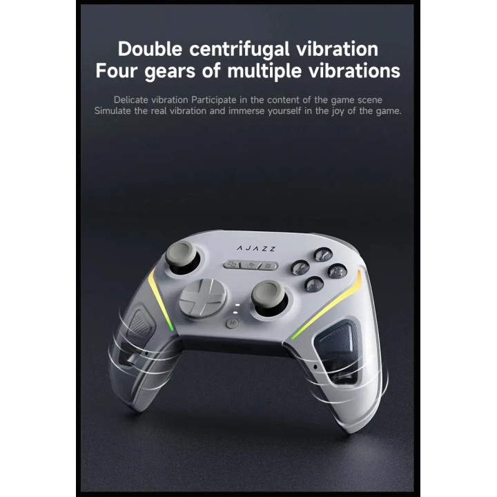 Геймпад Ajazz Gamepad Set GP100 - Wireless, Bluetooth, 1000Hz - White - AJ-GP100-WH