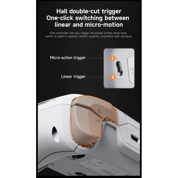 Геймпад Ajazz Gamepad Set GP100 - Wireless, Bluetooth, 1000Hz - White - AJ-GP100-WH