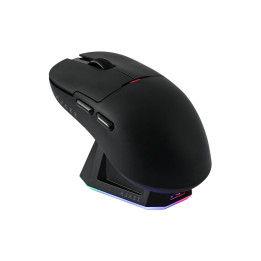 Професионална безжична геймърска мишка Ajazz AJ159P MC, 1K, Magnetic Charging Dock, Black - AJ159P-BK