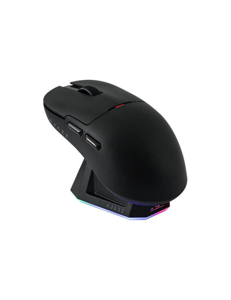 Професионална безжична геймърска мишка Ajazz AJ159P MC, 1K, Magnetic Charging Dock, Black - AJ159P-BK