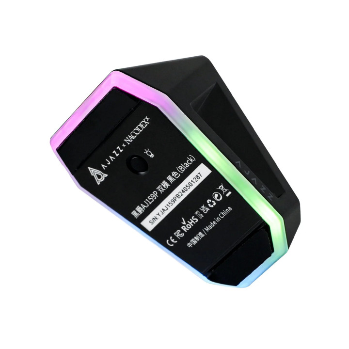 Професионална безжична геймърска мишка Ajazz AJ159P MC, 1K, Magnetic Charging Dock, Black - AJ159P-BK