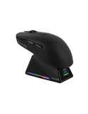 Професионална безжична геймърска мишка Ajazz AJ159 APEX, 8K, Magnetic Charging Dock, Black - AJ159-APEX-BK