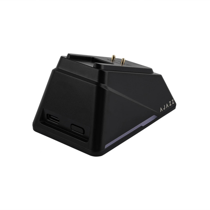 Професионална безжична геймърска мишка Ajazz AJ159 APEX, 8K, Magnetic Charging Dock, Black - AJ159-APEX-BK