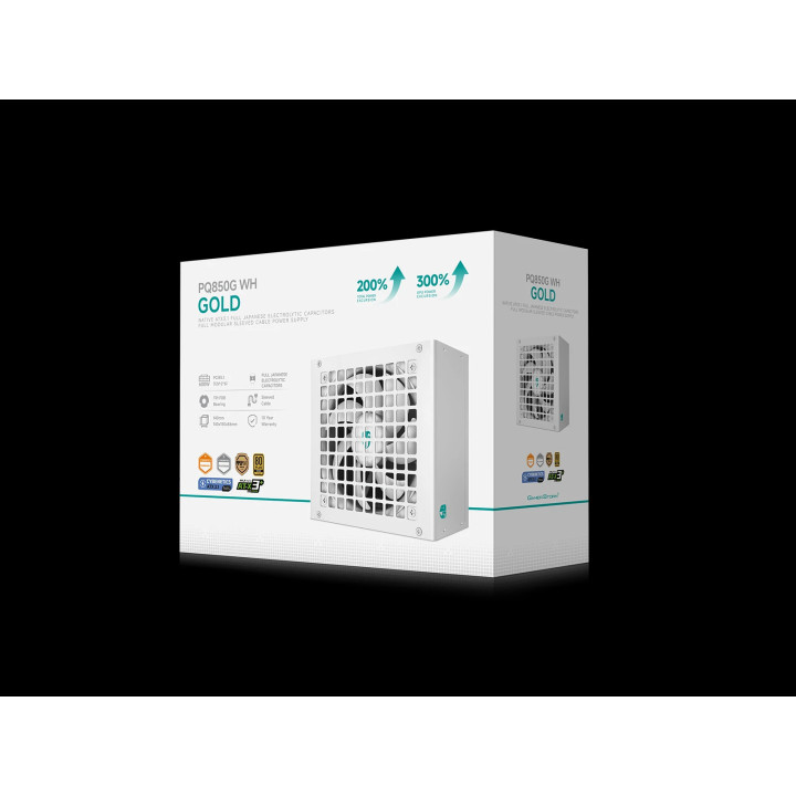 Модулно захранване DeepCool PQ850G WH PSU ATX 3.1 850W Gold - R-PQ850G-FD1W-JGEU-V1