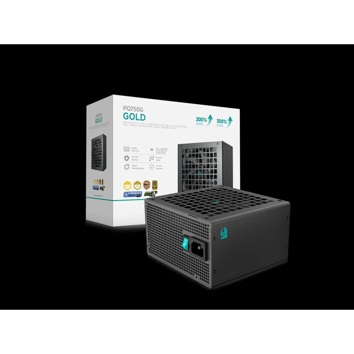 Модулно захранване DeepCool PQ750G PSU ATX 3.1 750W Gold - R-PQ750G-FD1B-JGEU-V1