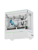 Кутия за компютър Thermalright TL-M10 White, 4бр ARGB 120mm вентилатори, USB-C, mATX - TL-M10-WH-FAN4-M