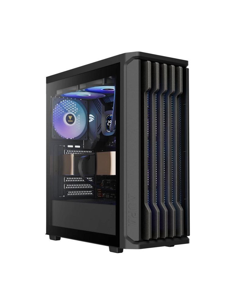 Кутия за компютър Gamdias AURA GC11 ARGB Black, USB-C, ATX - GAMDIAS-AURA-GC11-ARGB-BK