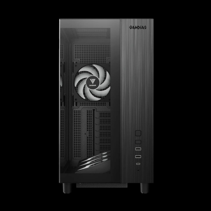 Кутия за компютър Gamdias ATLAS M4, A-RGB, USB-C, ATX - GAMDIAS-ATLAS-M4-BK