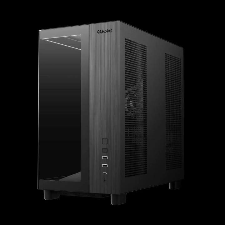 Кутия за компютър Gamdias ATLAS M4, A-RGB, USB-C, ATX - GAMDIAS-ATLAS-M4-BK