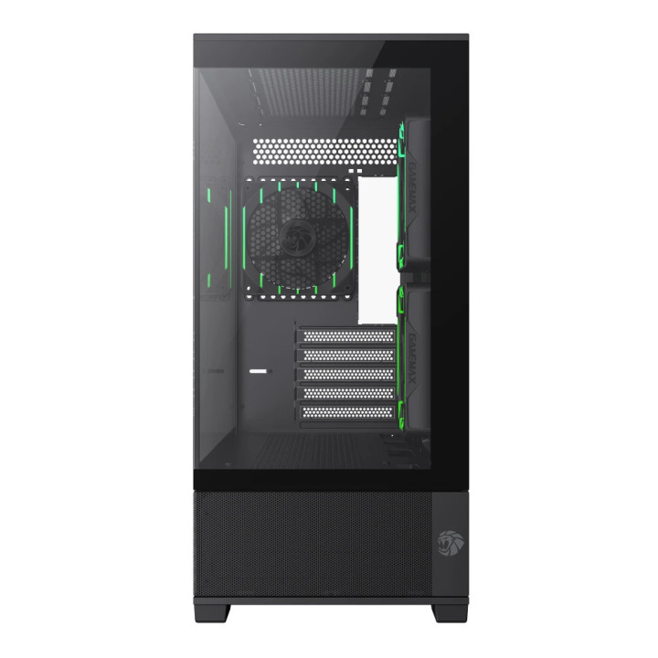 Кутия за компютър Gamemax Vista 2 MB, 3бр ARGB 120mm вентилатори, EATX - GM-VISTA-2-MB