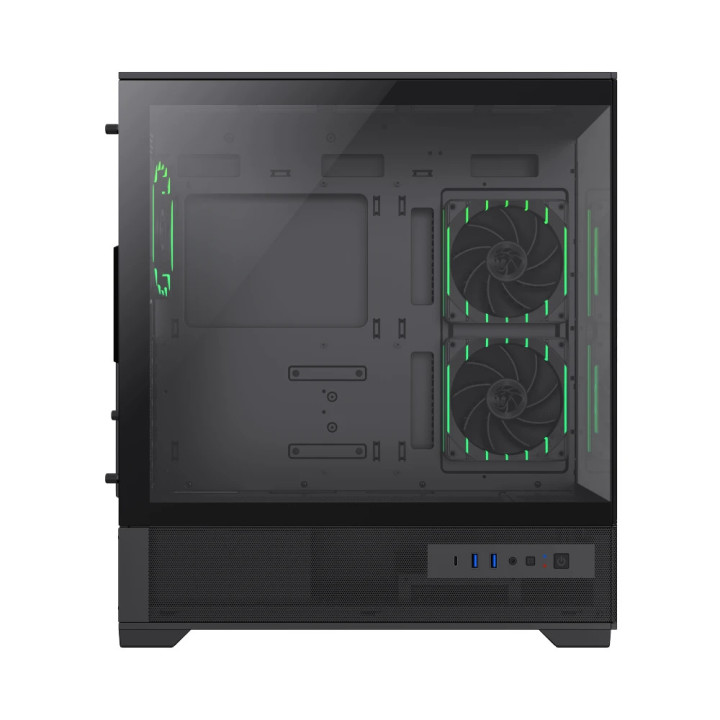 Кутия за компютър Gamemax Vista 2 AB, 3бр ARGB 120mm вентилатори, EATX - GM-VISTA-2-AB