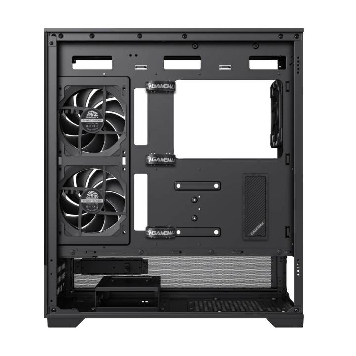Кутия за компютър Gamemax Vista 2 AB, 3бр ARGB 120mm вентилатори, EATX - GM-VISTA-2-AB