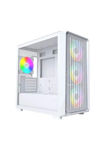 Кутия за компютър Montech X5M (W), 4 x 120 mm A-RGB, USB-C, mATX - MONTECH-X5M-W