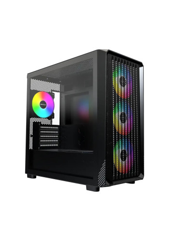 Кутия за компютър Montech X5M (B), 4 x 120 mm A-RGB, USB-C, mATX - MONTECH-X5M-B