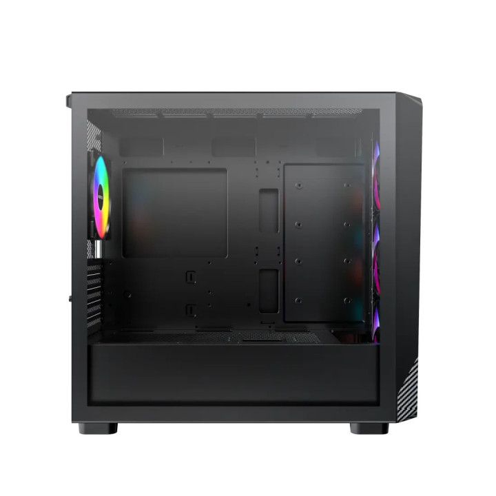 Кутия за компютър Montech X5M (B), 4 x 120 mm A-RGB, USB-C, mATX - MONTECH-X5M-B