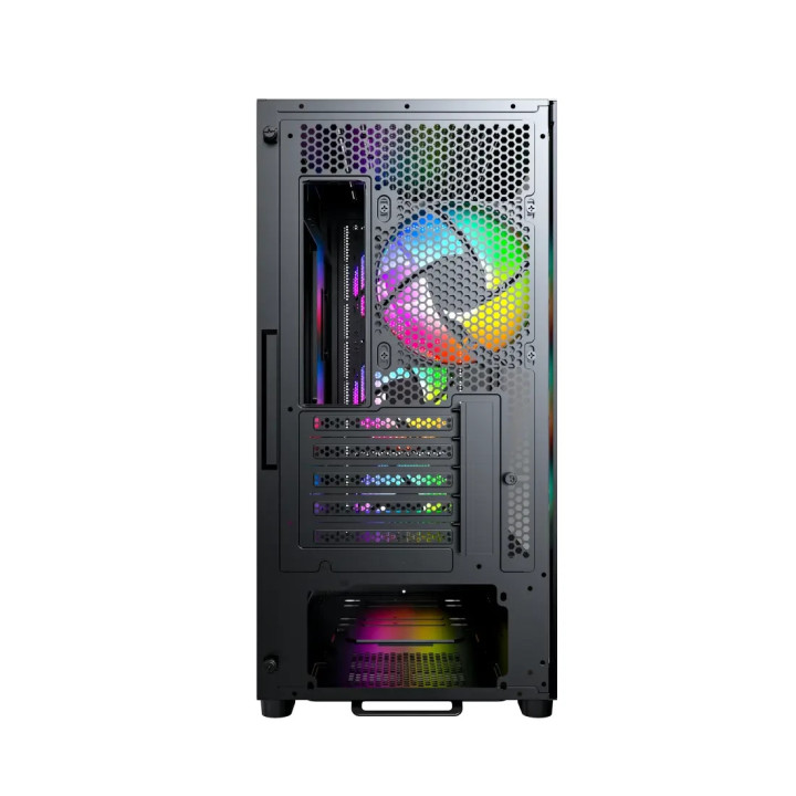 Кутия за компютър Montech X5M (B), 4 x 120 mm A-RGB, USB-C, mATX - MONTECH-X5M-B