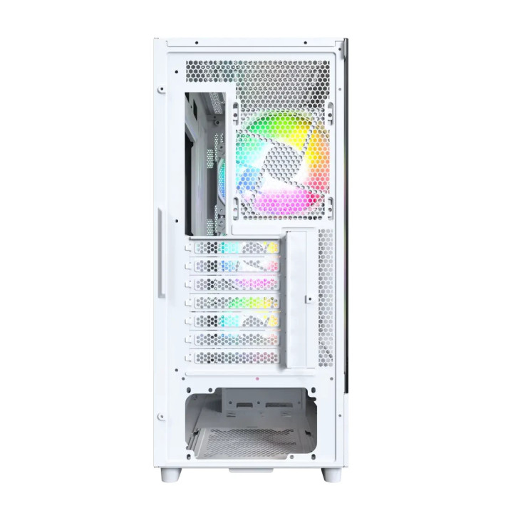 Кутия за компютър Montech X5 (W),  4бр A-RGB вентилатори, USB-C, ATX - MONTECH-X5-W
