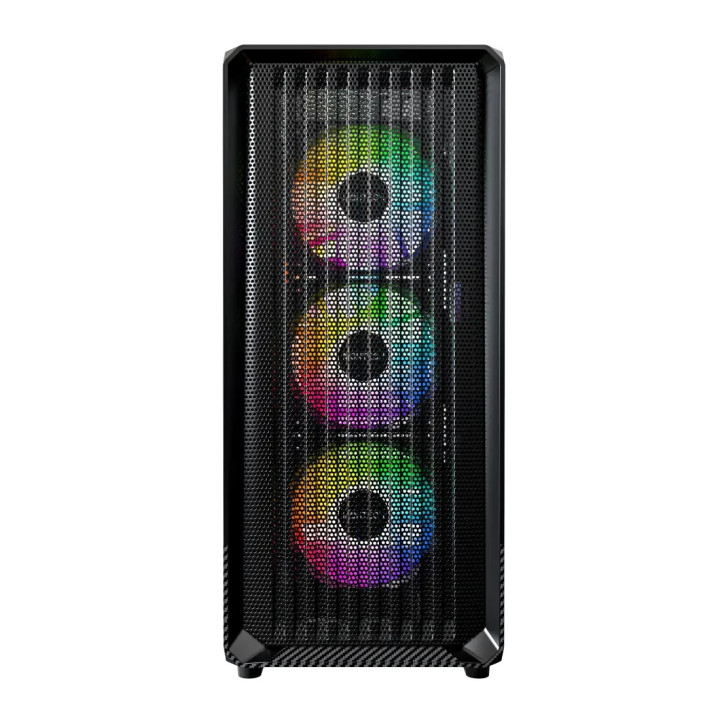 Кутия за компютър Montech X5 (B), 4бр A-RGB вентилатори, USB-C, ATX - MONTECH-X5-B