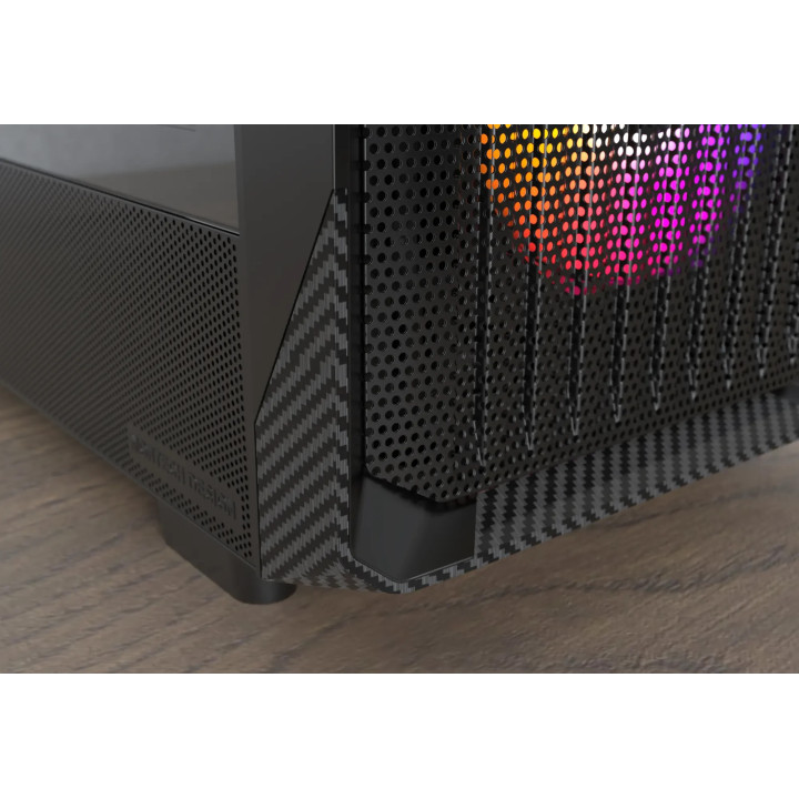 Кутия за компютър Montech X5 (B), 4бр A-RGB вентилатори, USB-C, ATX - MONTECH-X5-B