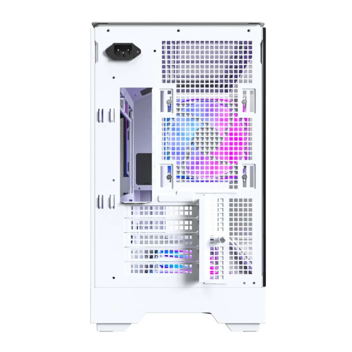 Кутия за компютър Montech KING 15 PRO (W), 4бр ARGB 120mm вентилатори, USB-C, mATX - MONTECH-KING-15-PRO-W