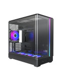 Кутия за компютър Montech KING 15 PRO (B), 4бр ARGB 120mm вентилатори, USB-C, mATX - MONTECH-KING-15-PRO-B