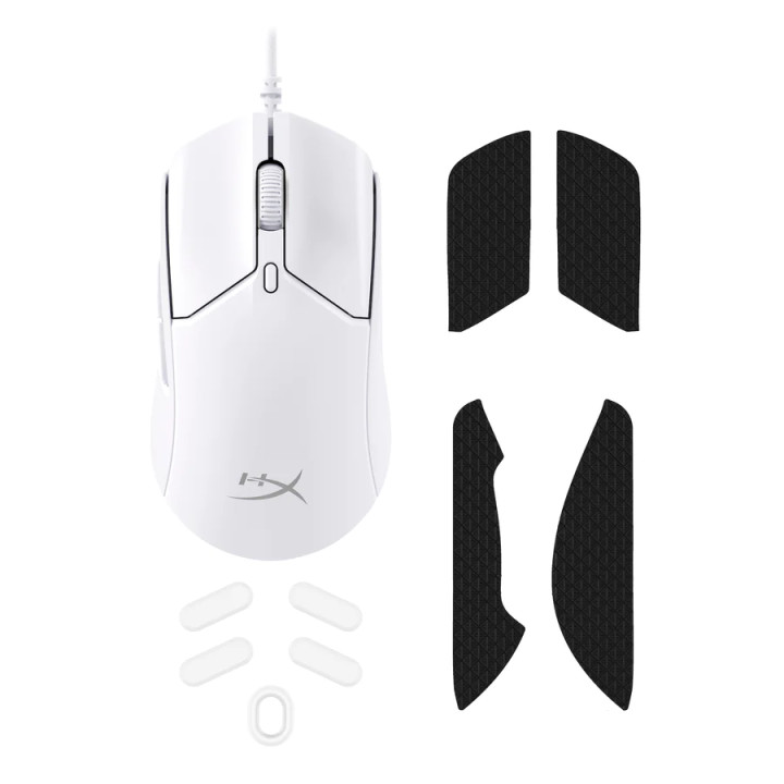 Геймърска мишка HyperX Pulsefire Haste 2, RGB, Бял - 6N0A8AA
