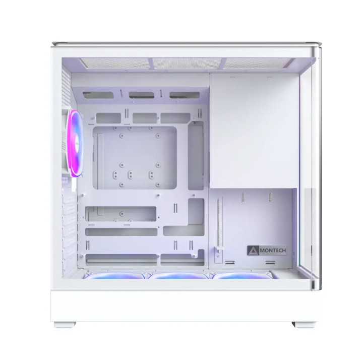 Кутия за компютър Montech KING 45 PRO (W), 4бр ARGB 120mm вентилатори, USB-C, ATX - MONTECH-KING-45-PRO-W