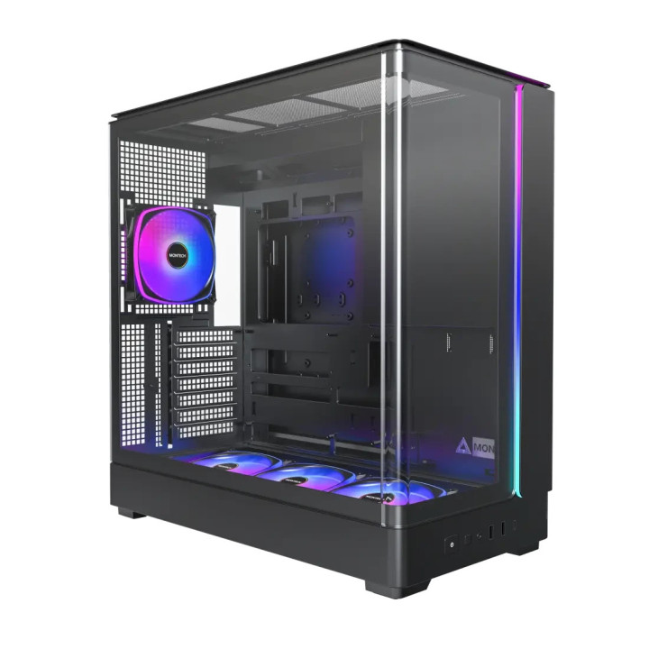 Кутия за компютър Montech KING 45 PRO (B), 4бр ARGB 120mm вентилатори, USB-C. ATX - MONTECH-KING-45-PRO-B