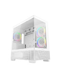 Кутия за компютър DeepCool CG380 3F WH, 3бр ARGB вентилатори, USB-C, ATX - R-CG380-WHAGM3-G