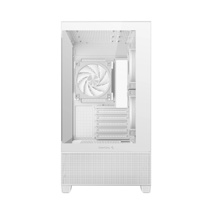 Кутия за компютър DeepCool CG380 3F WH, 3бр ARGB вентилатори, USB-C, ATX - R-CG380-WHAGM3-G