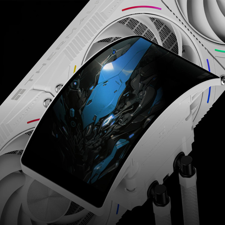 Водно охлаждане за процесор Thermalright Rainbow Vision 360 Turbo ARGB White - 6.67 inch Curve OLED Display - RAINBOW-VISION-360-T-ARGB-WH