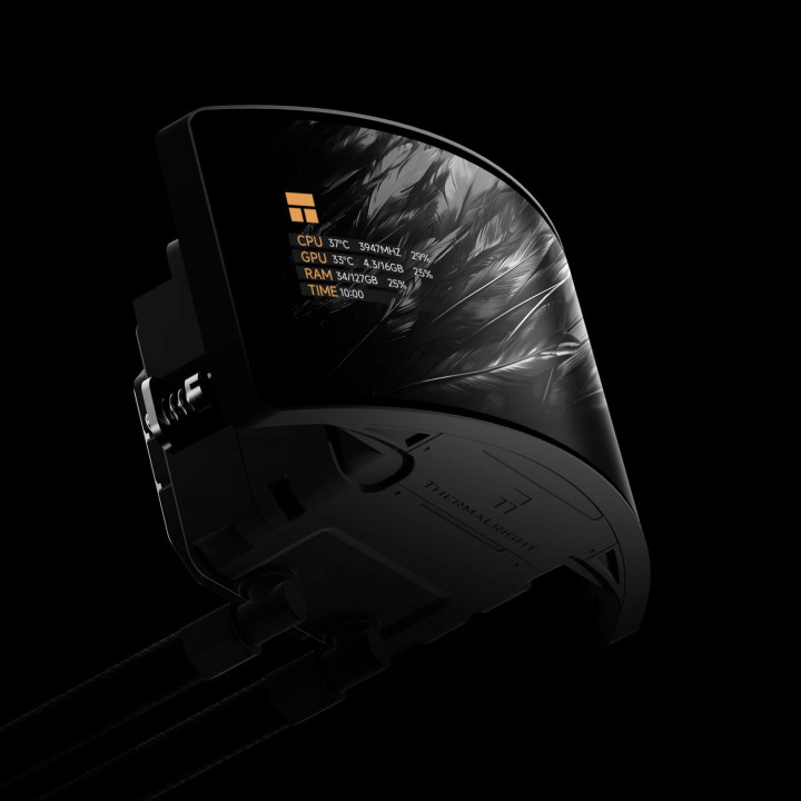 Водно охлаждане за процесор Thermalright Rainbow Vision 360 Turbo ARGB Black - 6.67 inch Curve OLED Display - RAINBOW-VISION-360-T-ARGB-BK