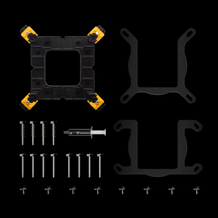 Водно охлаждане за процесор Gamdias 240mm - AURA GL240 DIGITAL - Digital Display, aRGB - GAMDIAS-AURA-GL240-DIGITAL-BK