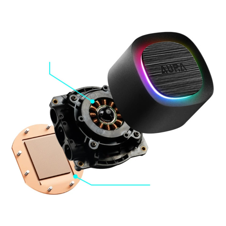 Водно охлаждане за процесор Gamdias 360mm - AURA GL360 v2 - aRGB - GAMDIAS-AURA-GL360-V2-BK