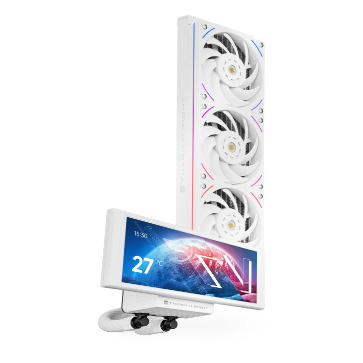 Водно охлаждане за процесор Thermalright Trofeo Vision 360 ARGB White - 6.86 inch IPS LCD Display - TROFEO-VISION-360-ARGB-WH
