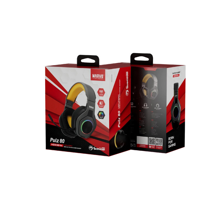 Геймърски слушалки Marvo Pulz 80 - MARVO-HG9084-BK