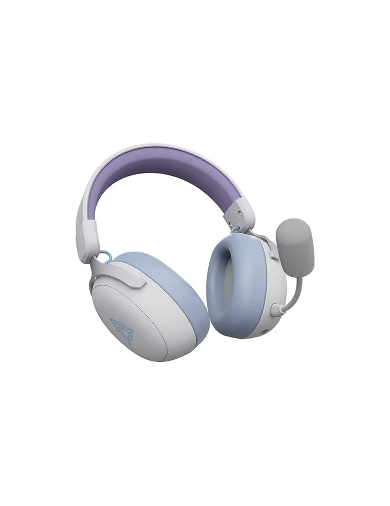 Bluetooth геймърски слушалки Ajazz AHM08 MAX Purple, White, Blue - Bluetooth, 2.4G - AJ-AHM08MAX-PWB