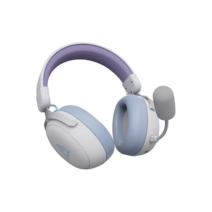 Bluetooth геймърски слушалки Ajazz AHM08 MAX Purple, White, Blue - Bluetooth, 2.4G - AJ-AHM08MAX-PWB