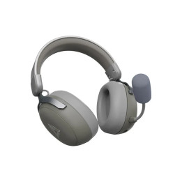 Bluetooth геймърски слушалки Ajazz AHM08 MAX Gray, White - Bluetooth, 2.4G - AJ-AHM08MAX-GW